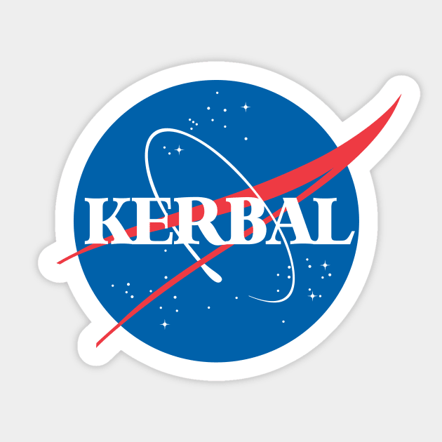 Kerbal NASA logo Sticker by flashman